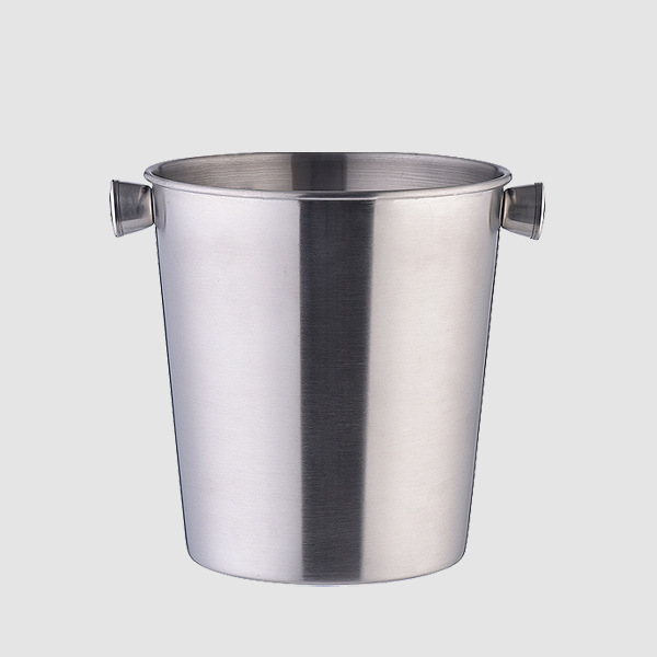 Ice Bucket, Insulated Stainless Steel single Walled Metal Ice Cube Bucket Stainless Steel Ice Bucket.jpg