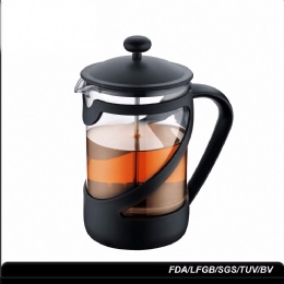 single cup french press Portable Borosilicate Glass Coffee Plunger Food Grade Stainless Steel Double Mesh Classical coffee pot