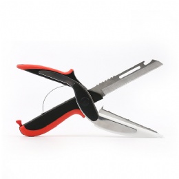 kitchen Shears Clever Cutter 2 in 1 Knife Cutting Board