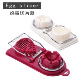 2 in 1 Multi Boiled Egg Tools Egg Cutter Stainless Steel Wire Egg Dicer Slicer with blades