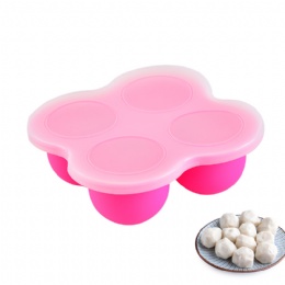 4 Cavity Pop Whiskey sphere ice cube tray Silicone Ice Ball Mold