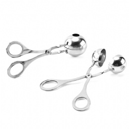 Stainless Steel Meat Baller Tongs kitchen meatball tongs