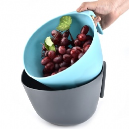 Kitchen water drain vegetable plastic washing basket washing fruit sink basket strainer