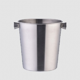 Ice Bucket, Insulated Stainless Steel single Walled Metal Ice Cube Bucket Stainless Steel Ice Bucket