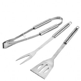 Amazon top sale stainless steel 3-Piece Barbecue Tool Set