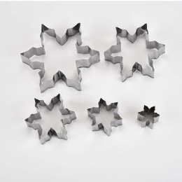 Kitchen Gadgets Stainless Steel snow flower cookie cutters biscuit mold pancake mold