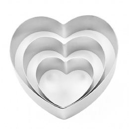 Cookie Cake Biscuit Molds 3pcs Heart Cookie Cutter Set