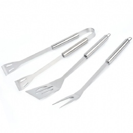 Professional Stainless Steel Barbecue Utensils 3 Piece BBQ Tools Set