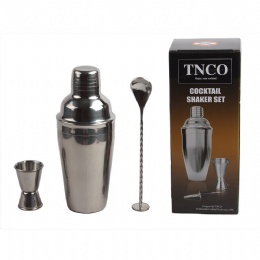 Cocktail Shaker Bar Set with Accessories Measuring Jigger and Mixing Spoon