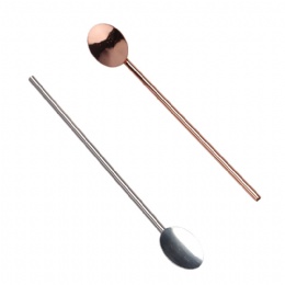 New Arrival Cocktail stirring Mixing spoon straw Stainless Steel Straw Spoon from china supplier