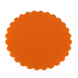 Round Non-slip Heat Resistant Mat Hang Tableware Coaster Cushion Placemat Silicone Pot Holder