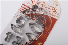 New Design 16pcs Number Shaped Stainless Steel Cookie Cutter Set Cake