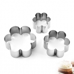 Stainless steel Bakeware FDA Grade Cake Baking Mold Flowers Shape mould for cake