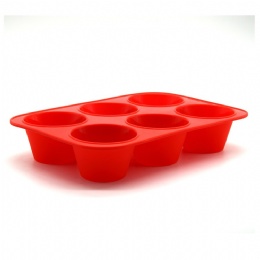 non stick silicone cupcake 6 round holes shape soap mold silicone muffin cake pan