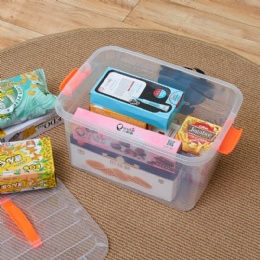 plastic storage containers Eco-Friendly large storage box Stackable Plastic clear storage boxes