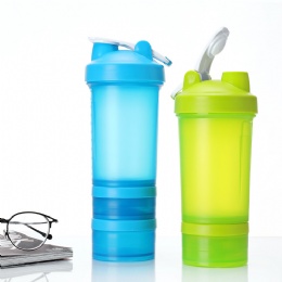 best travel water bottle custom logo gym Plastic protein shaker bottle water bottles with handle