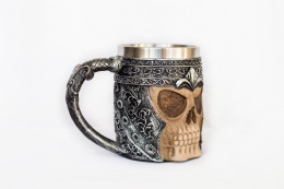 Cool black ceramic coffee skull cup