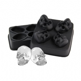skull ice cubes mold flexible large dineasia 3d skull and crossbones ice cube tray