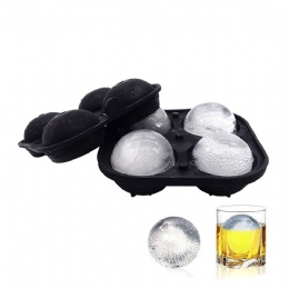 round ice cube maker Reusable and BPA Free big sphere ice cube tray