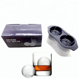 ice sphere maker 3D Large whiskey silicone round ice cube tray