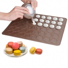 Silicone Macaron Baking Mat with Cake Decorating Piping Pot Nozzles