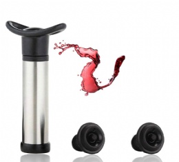 China supplier Wine Saver Pump Preserver with 2 Vacuum Bottle Stoppers