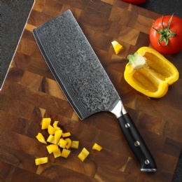 7inch VG10 damascus steel Cleaver Chopping Knife Kitchen Damascus Knife