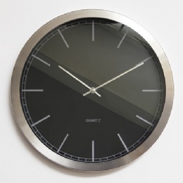 digital clock large size metal frame modern design silver black antique color arm clock wall clock