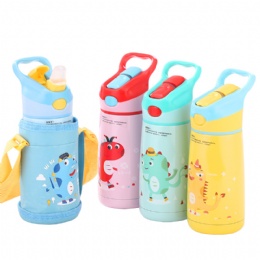 Outdoor Sports Double Wall Vacuum Insulated Stainless Steel Cartoon baby Water Bottle