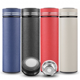 aluminum alloy lid double wall vacuum thermos sports drinking bottle