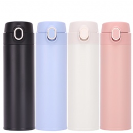 450ml Double wall insulated custom coffee drinking vacuum flask stainless steel water thermos bottle with handle