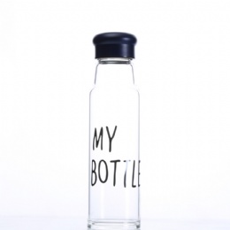 500ml outdoor sports bottle double glass borosilicate glass water bottle