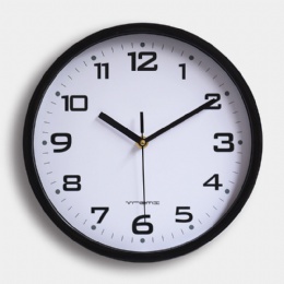digital clock Factory wholesale promotional gifts 10 inch round plastic quartz wall clock