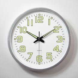 digital clock silver wall clock Factory Classic Modern Design Simple Style Decorative Quartz Metal Wall Clocks