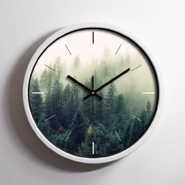 digital clock unusual clocks Modern Home Style Metal Analog Wall Mounted Clock
