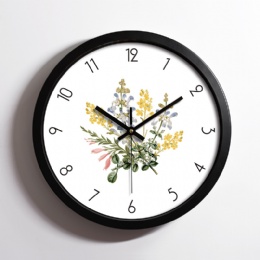 digital clock metal clock black aluminum frame tree wall clock for grandfather gifts