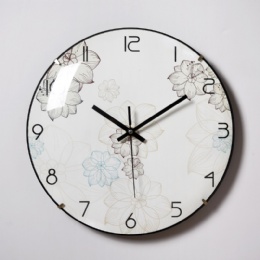 digital clock photo wall clock Decorative flower shape metal wall clock online