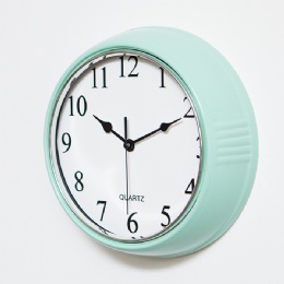 digital clock cheap promotion 3d round plastic digital simple design decorative wall clock for living room