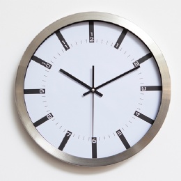 digital clock simple home decoration office decorative stainless steel wall clock