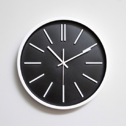 digital clock Wholesale Cheap Price Home Decoration Simple Round Design Promotion DIY Living Room Plastic Wall Clock