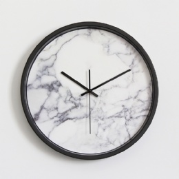 digital clock Silent Round Modern Wall Clock with plastic Clock Hands for Living Room