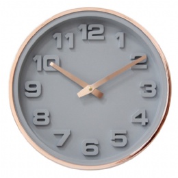 digital clock Low prices simple design rose gold diy round home decoration plastic quartz wall clock
