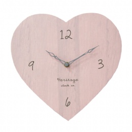 digital clock China Factory Custom heart shape Large Rustic Silent Wooden Wall Clock for Living Room