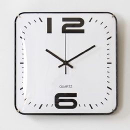 digital clock Latest Square Raised Glass Lens Wall Clock Cheap Plastic Wall Clocks