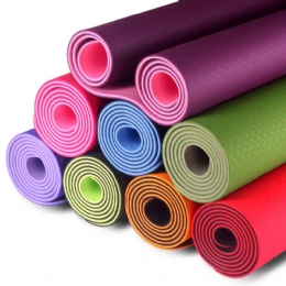 Custom print yoga mat manufacturer organic 100% TPE cheap mat anti slip high density fitness eco friendly yoga mat