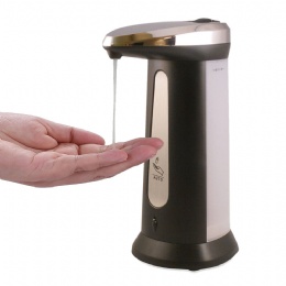 Premium Stainless Steel Touchless Automatic Soap Dispenser Hands Free IR Infrared Motion Sensor for Kitchen Bathroom