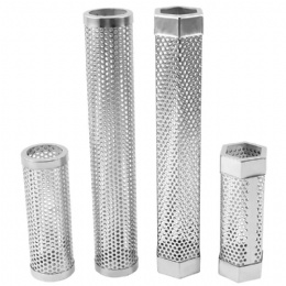 Smoke Tube 12'' Stainless Steel 304 Perforated BBQ Pellet Smoker Tube For Hot or Cold Smoking Grill 5 Hours of Billowing Smoke