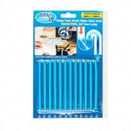 Keeps Drains And Pipes Clear And Odour Remover Sewer Sink Drain Cleaner Sticks 12 Rods