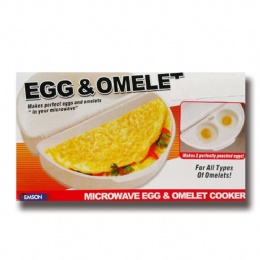 Non-Stick Dishwasher Safe Microwave Omelet Maker Egg Poacher Cooker Plastic Omelette Maker