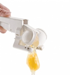 Egg Breaker Handheld York White Separator Kitchen Gadget Egg Dividers Plastic Egg Cracker